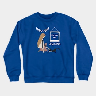 Cat mum era. Crewneck Sweatshirt